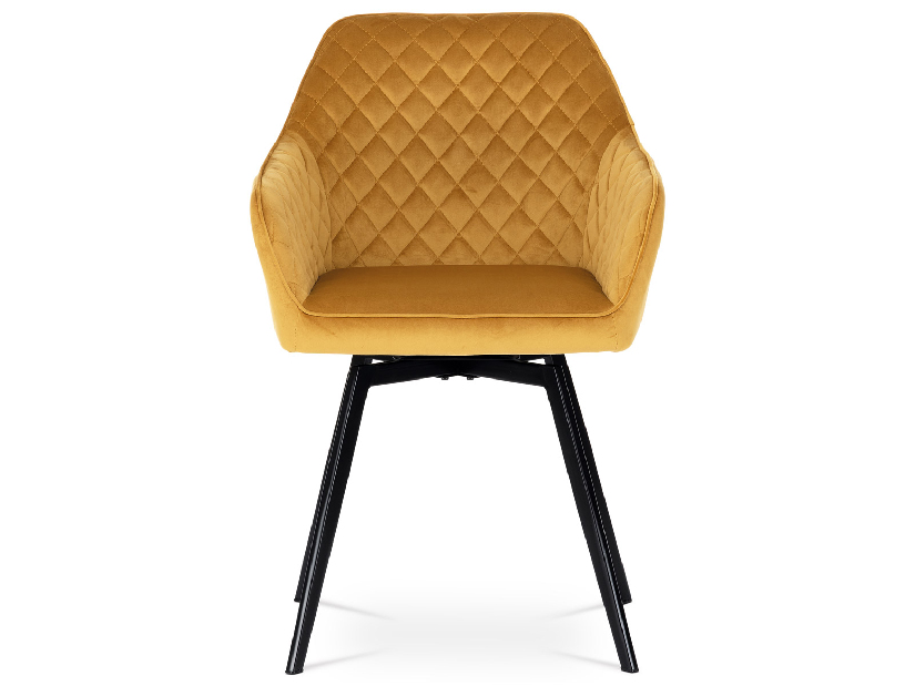 Jedálenská stolička Danarra-425-YEL4 (žltá + čierna)