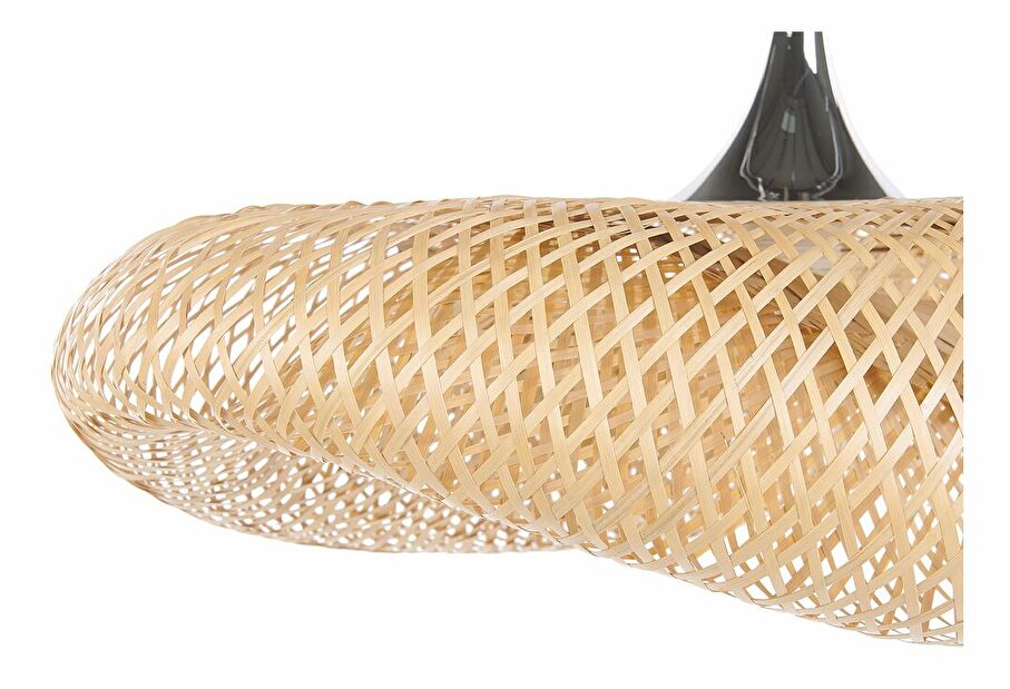 Závesná lampa BANN (bambus) (svetlé drevo) (veľká)
