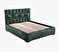Čalúnená posteľ 160x200 cm Veggie (zelená farebná)