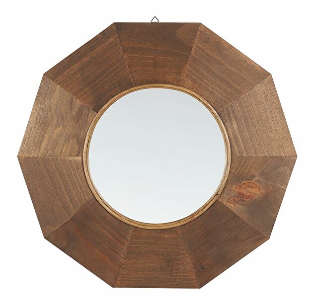 Nástenné zrkadlo Asuncion (hnedá)