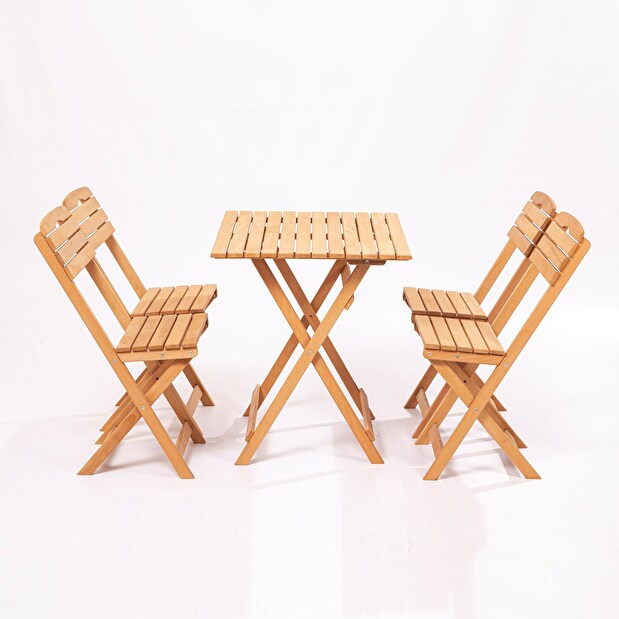Súprava záhradného stola a stoličiek (5 kusov) Maxwell (hnedá)