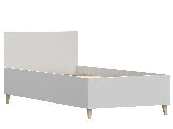 Jednolôžková posteľ 90 cm Figu (biela)