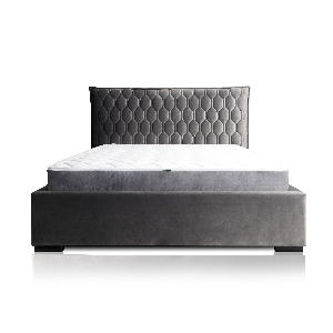Čalúnená posteľ 140x200 cm Newie (sivá)