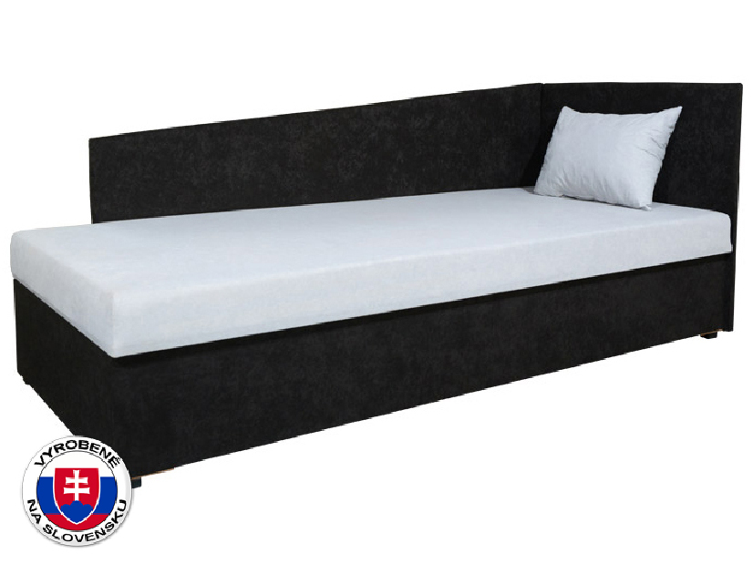 Jednolôžková posteľ (váľanda) 80 cm Eda 4 Lux (so sendvičovým matracom) (P)
