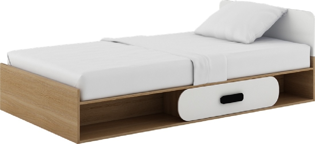 Jednolôžková posteľ 90 cm Gusto G-12 (s roštom a matracom) *výpredaj
