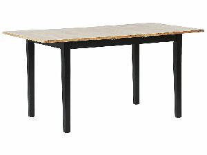 Jedálenský stôl HOWTON (svetlé drevo + čierna) (pre 4 až 6 osôb)