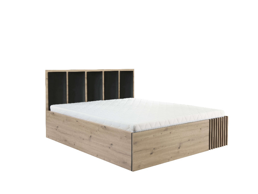 Manželská posteľ 160 cm Claudi 16 (s roštom) (dub artisan)