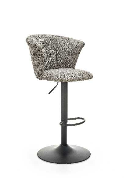 Barová stolička Heidi (sivá + čierna)