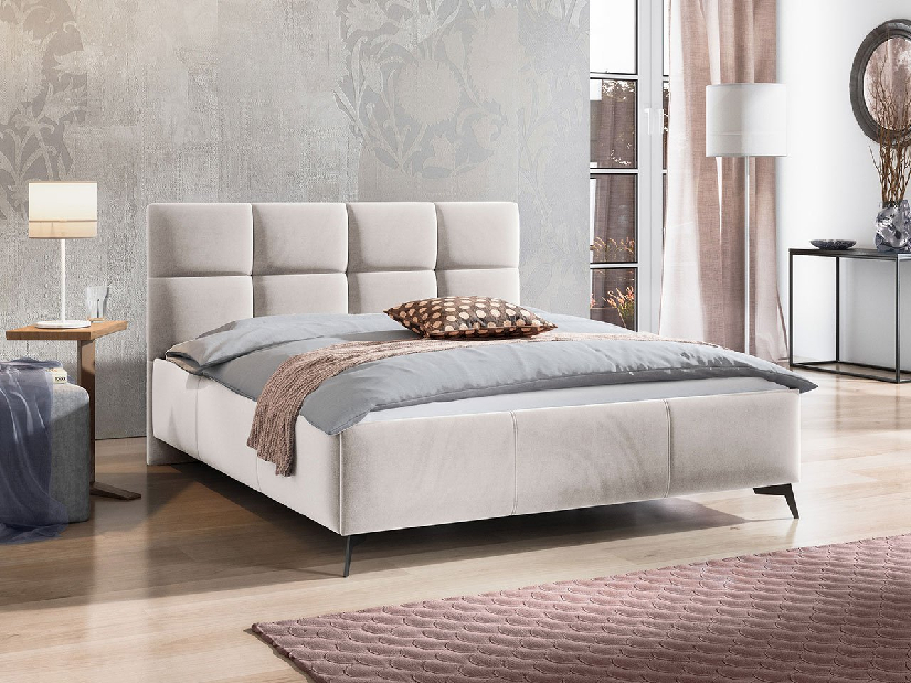 Čalúnená posteľ s kontajnerom Waverly (180x200) (Fresh 01)
