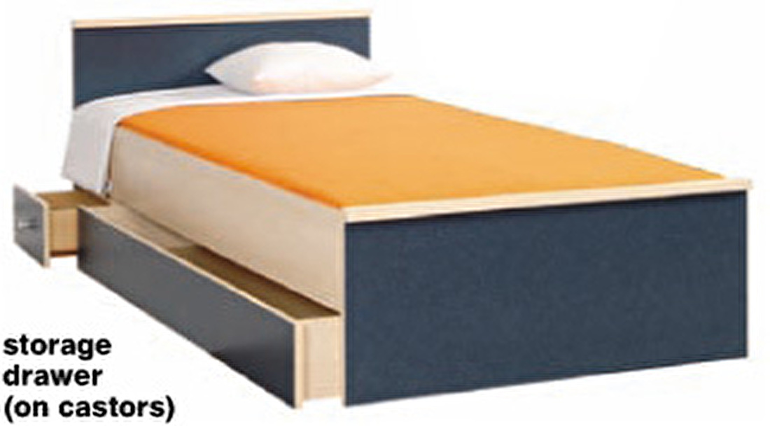 Jednolôžková posteľ 90 cm BRW TWIST lôžko z szufladami