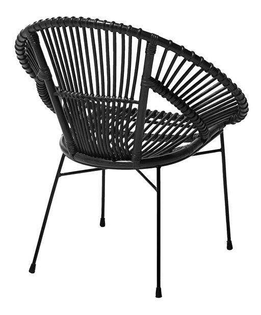 Jedálenská stolička Sakita (čierna)