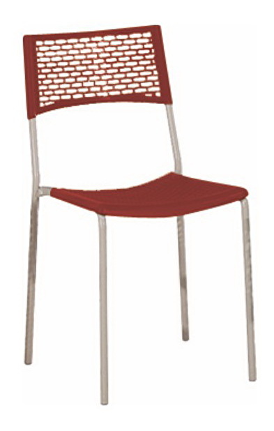 Jedálenská stolička Eloy červená