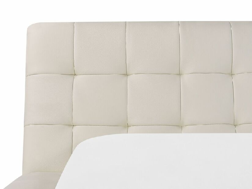 Manželská posteľ 180 cm LILLY (s roštom) (biela)