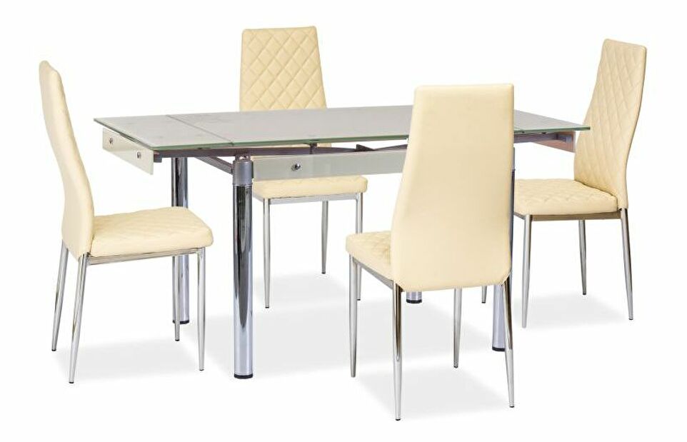 Jedálenský stôl GD-092 (krém) (pre 4 až 6 osôb)