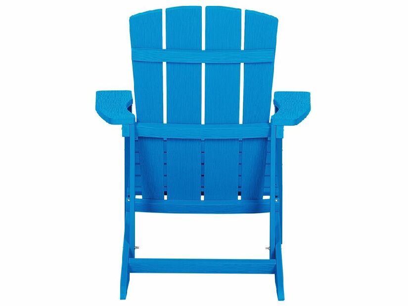 Záhradná stolička s podnožkou Adack (modrá)