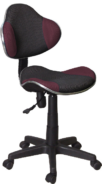 Detská stolička Q-G2 koža, fialovo-čierna