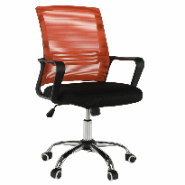 Kancelárska stolička April (čierna + oranžová)
