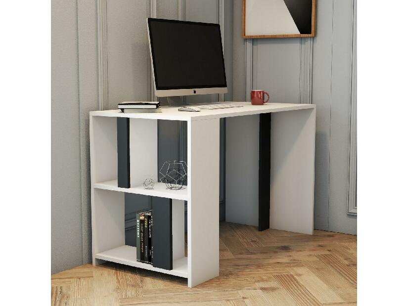 PC stolík Limba (biela + antracit)