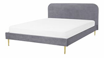 Manželská posteľ 140 cm Faris (sivá) (s roštom)