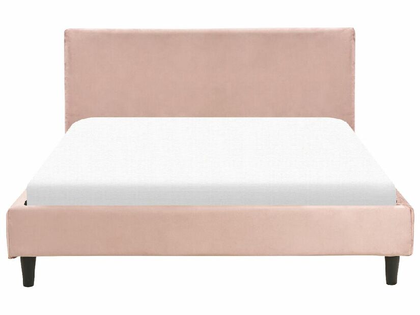 Manželská posteľ 160 cm FUTTI (s roštom) (ružová)