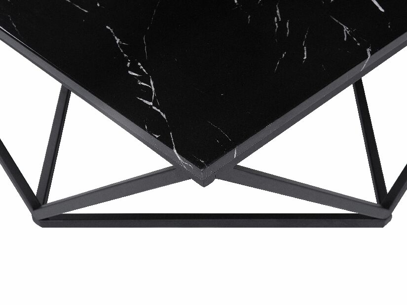 Konferenčný stolík Magna (čierna) (mramorový efekt) *výpredaj