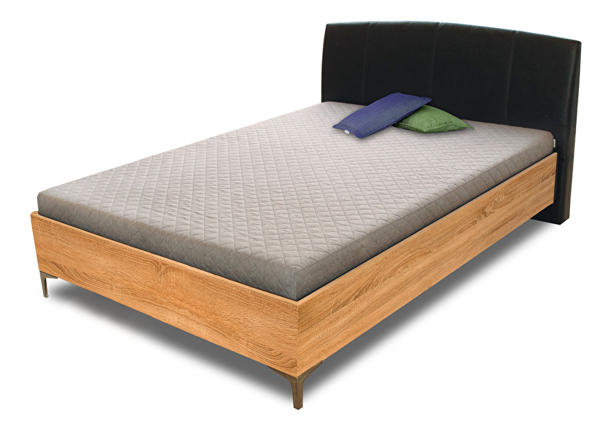 Manželská posteľ 140 cm Benab Elsona wood (s roštami a matracmi)