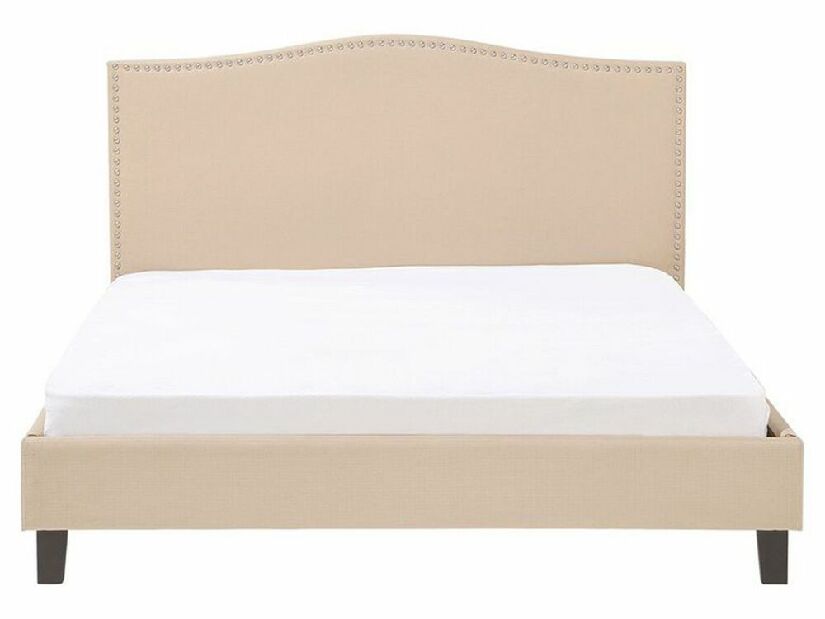 Manželská posteľ 160 cm MONTHY (s roštom) (béžová)