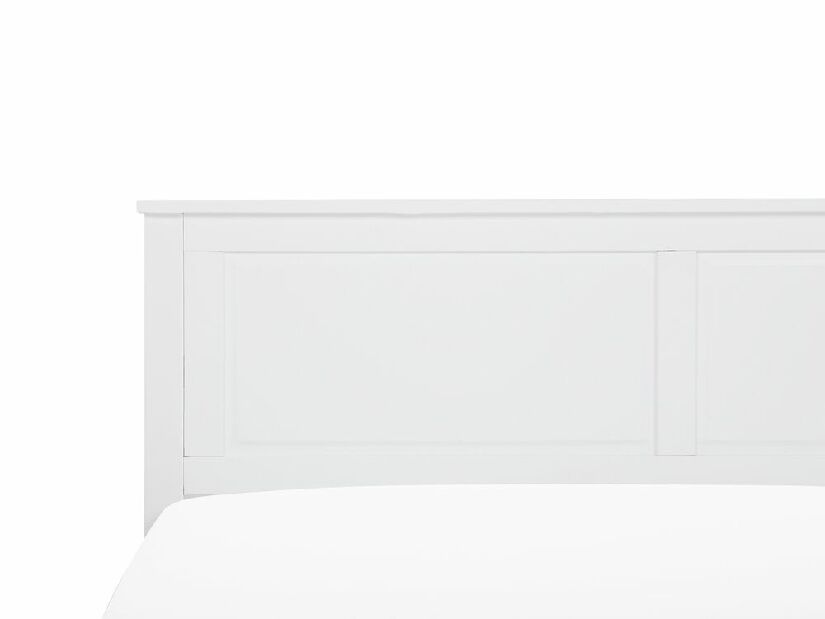 Manželská posteľ 160 cm OLIVE (s roštom) (biela)