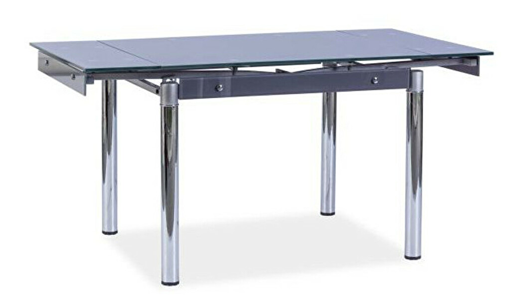 Jedálenský stôl GD-093 (sivá + chróm) (pre 4 až 6 osôb)