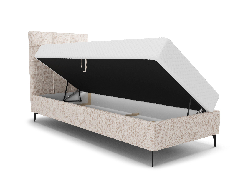 Jednolôžková posteľ 90 cm Infernus Bonell (béžová) (s roštom, bez úl. priestoru)