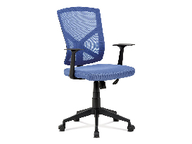 Kancelárska stolička Hynna-H102-BLUE (modrá + čierna)