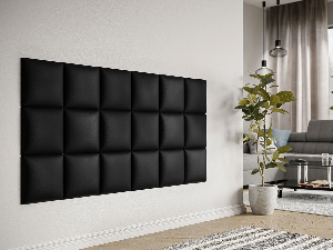Čalúnený nástenný panel Mirjan Pazara 30x30 (ekokoža soft 011 (čierna)