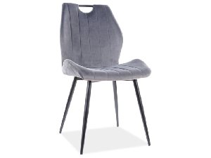 Jedálenská stolička Althea (sivá + čierna)