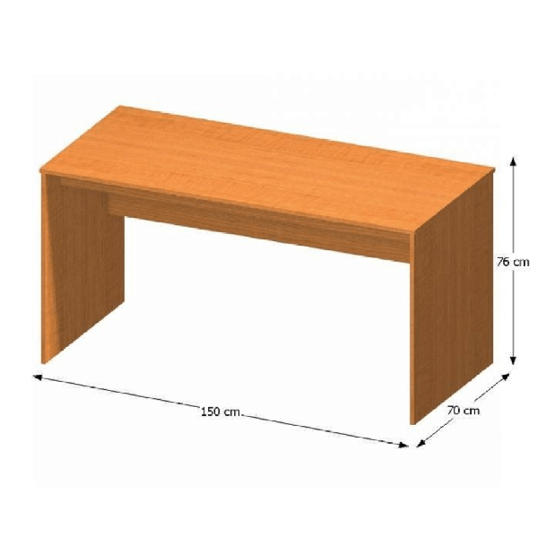 Písací stôl Asista AS 020PI (čerešňa) *výpredaj