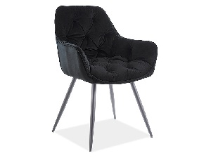 Jedálenská stolička Champlain (čierna + čierna)