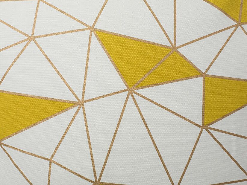 Set 2 ks. vankúšov 45x45 CLARIANA (žlté trojuholníky)