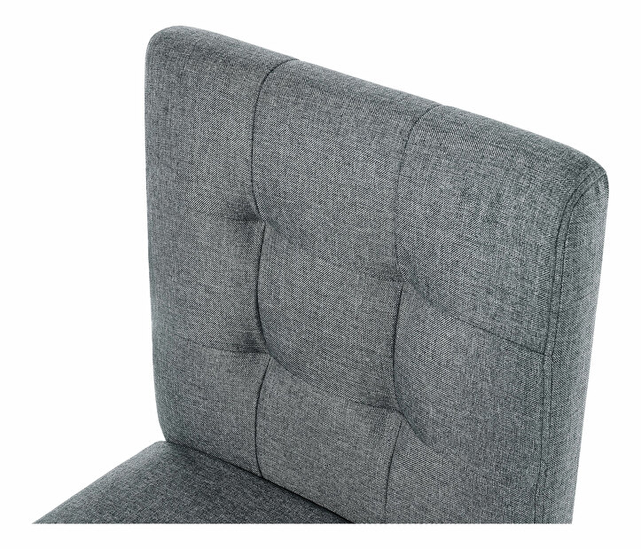 Barová stolička MATON (textil) (sivá)