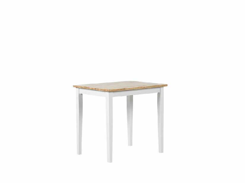 Jedálenský stôl BARRY (svetlé drevo + biela) (pre 4 osoby)