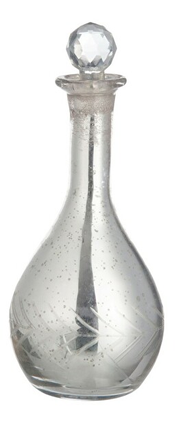 Dekoratívny predmet Jolipa Ozdobná fľaška (10x10x22cm) (Strieborná)