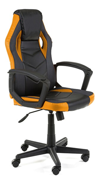 Kancelárska/herná stolička Fiero (oranžová)