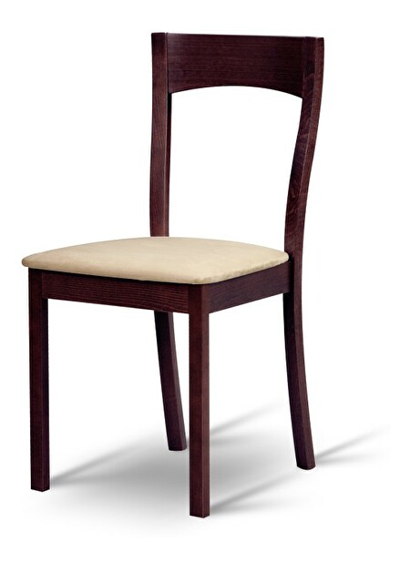 Jedálenská stolička Delma wenge + béžová