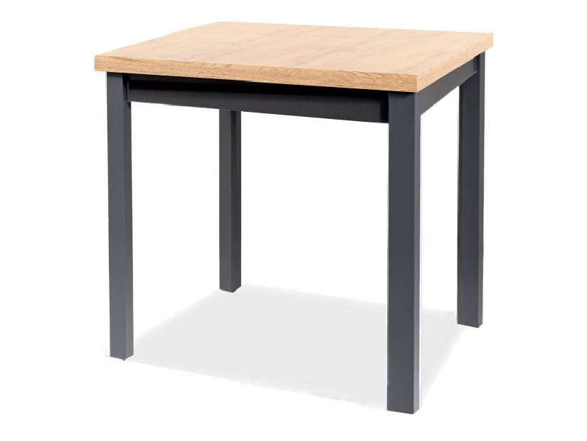 Jedálenský stôl Alfred (dub + čierna) (pre 4 osoby)