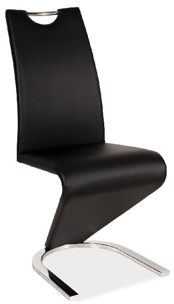 Jedálenská stolička Hugo (ekokoža čierna)