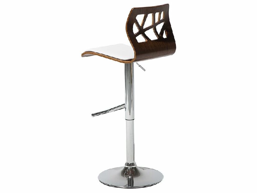 Barová stolička Peterson (biela + hnedá)