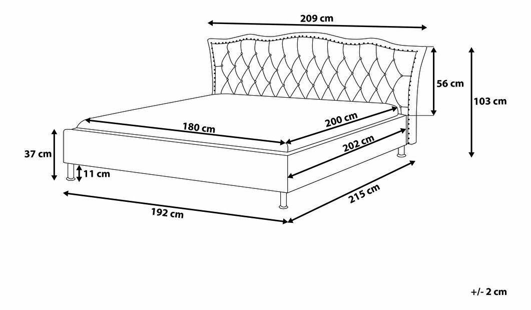 Manželská posteľ 180 cm MATH (s roštom a úl. priestorom) (čierna)