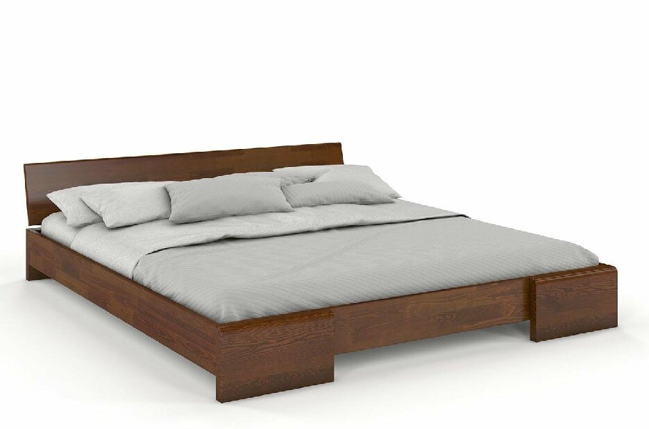 Manželská posteľ 200 cm Naturlig Blomst (borovica) (s roštom)
