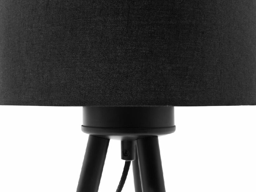 Stolná lampa TARON (PC látka) (čierna)