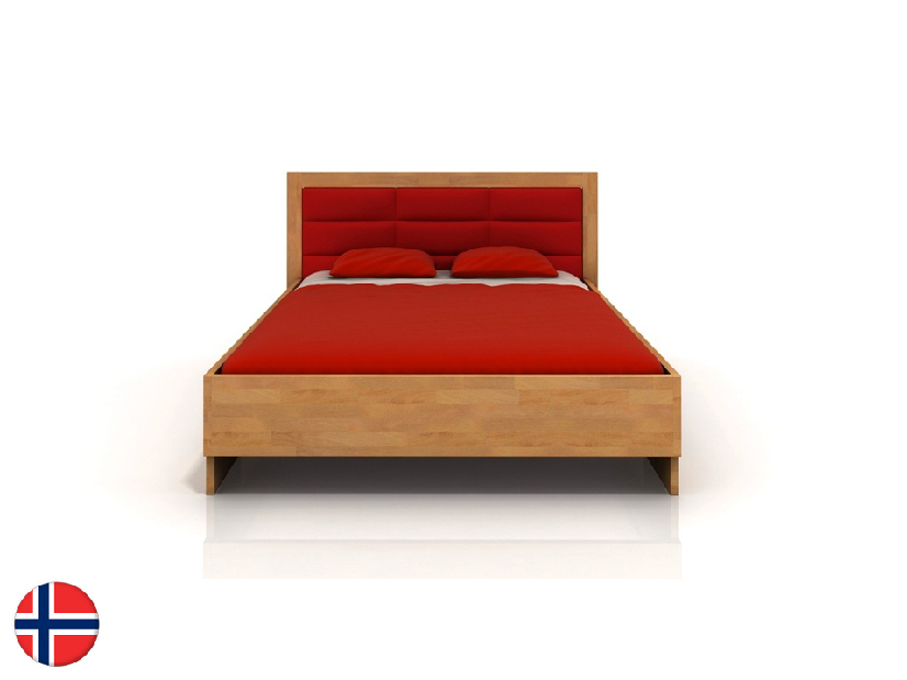 Manželská posteľ 160 cm Naturlig Stjernen High BC (buk)