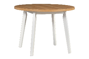 Jedálenský stôl Octavia 3 L (dub grandson + biela) (pre 4 osoby)