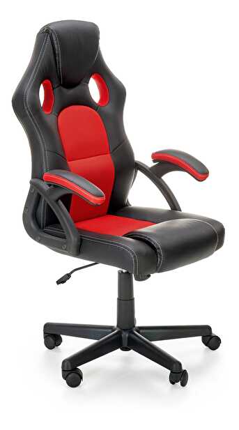 Kancelárska stolička Beauly (čierna + červená)